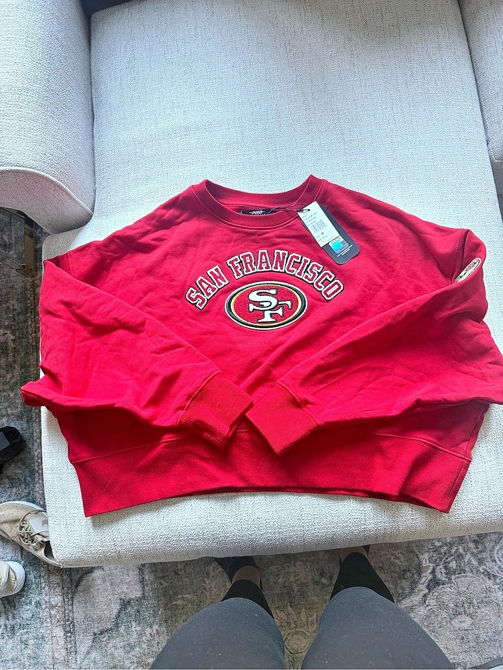 Pro Standard 49ers Crewneck Sweatshirt Red